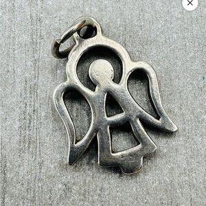 Retired James Avery Sterling Silver Open Angel Charm (339)